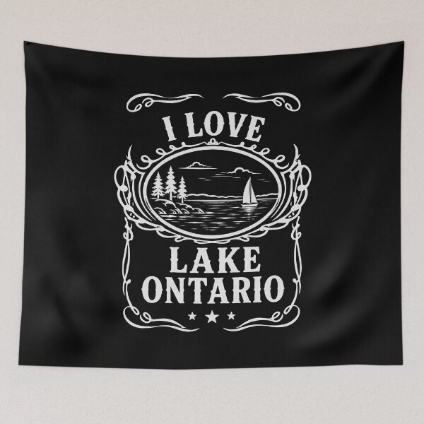 Item preview, I Love Lake Ontario Great Lakes Outdoors Fishing Camping Gift designed and sold by THREE LITTLE BEANS.