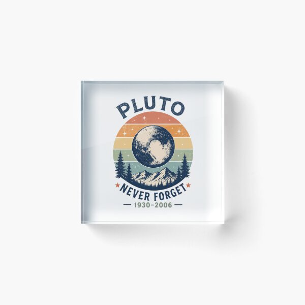 Item preview, Pluto Never Forget 1930-2006 Astronomy Fan Planet Lover designed and sold by JonesFlora2025.