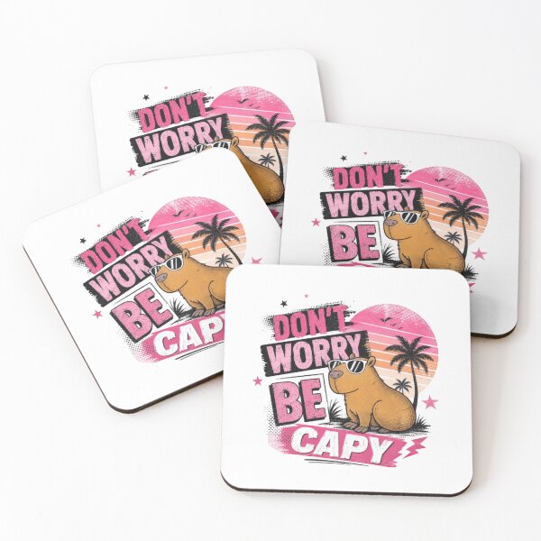 Item preview, Don't Worry Be Capy Capybara Animal Lover Funny Quote designed and sold by RetroMini2026.