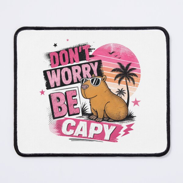 Item preview, Don't Worry Be Capy Capybara Animal Lover Funny Quote designed and sold by RetroMini2026.
