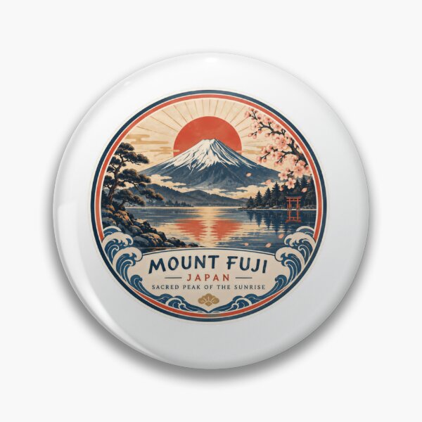 Item preview, Mount Fuji Japan Sacred Peak Of The Sunrise Travel Lover Gift designed and sold by Simsimah26Parks.