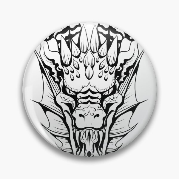Item preview, Fierce Black Dragon Tattoo Style Illustration with Bold Details designed and sold by laxxers.
