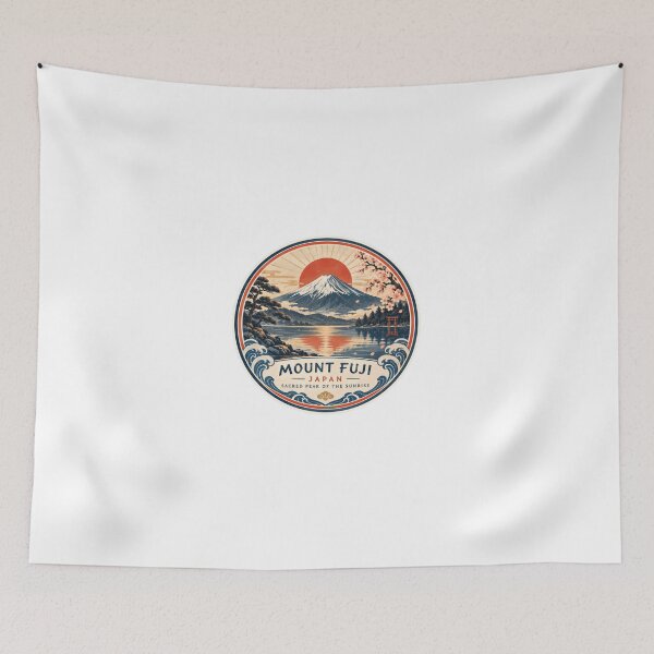 Item preview, Mount Fuji Japan Sacred Peak Of The Sunrise Travel Lover Gift designed and sold by Simsimah26Parks.