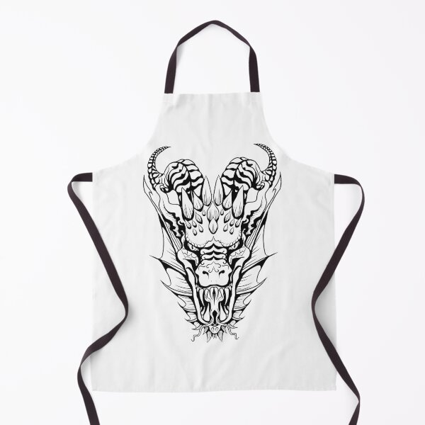 Item preview, Fierce Black Dragon Tattoo Style Illustration with Bold Details designed and sold by laxxers.