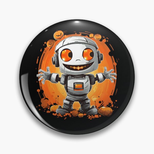 Item preview, Cute Halloween Robot Pumpkin Spooky Sci-Fi Shirt designed and sold by Blebaylem.