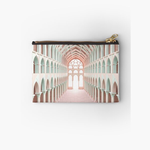 Item preview,  Bright Classical White and Pink Arch Corridor designed and sold by IntelliMindDesigns.