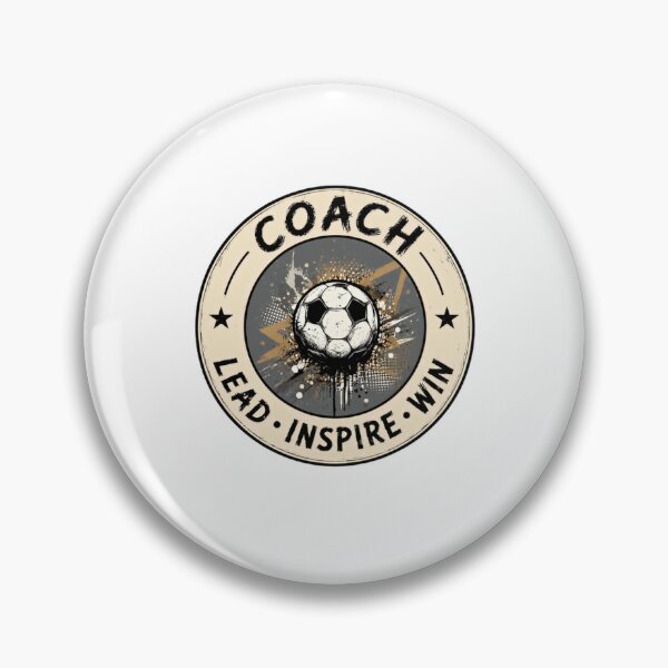 Item preview, Coach Lead Inspire Win Soccer Football Coach Mentor Leader designed and sold by RetroMini2026.