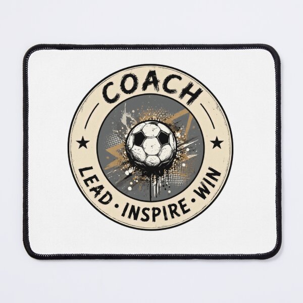 Item preview, Coach Lead Inspire Win Soccer Football Coach Mentor Leader designed and sold by RetroMini2026.