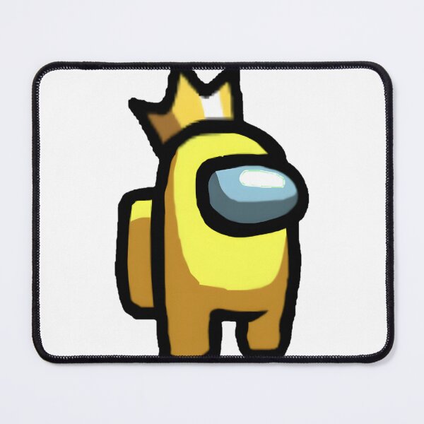 Item preview, Yellow Among Us Character Wearing a Crown Fun Gaming Design designed and sold by Oniel Cambara.