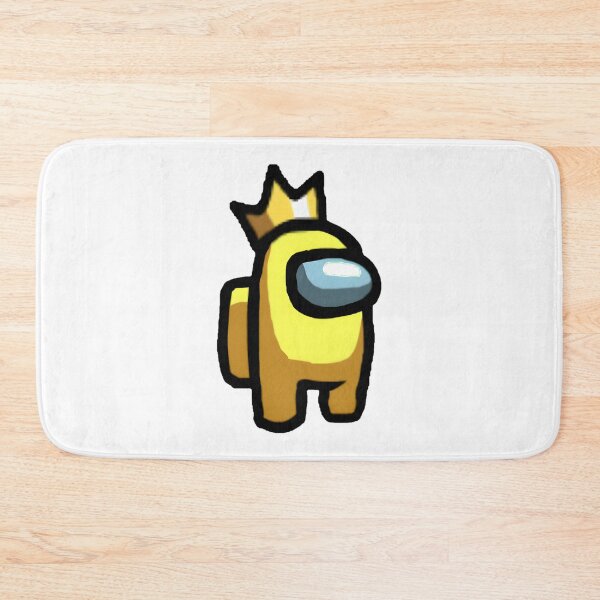 Item preview, Yellow Among Us Character Wearing a Crown Fun Gaming Design designed and sold by Oniel Cambara.