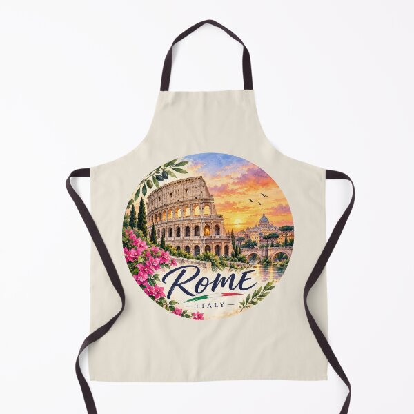 Item preview, Rome Italy Watercolor Travel Art Colosseum Sunset designed and sold by GusiaTreasures.