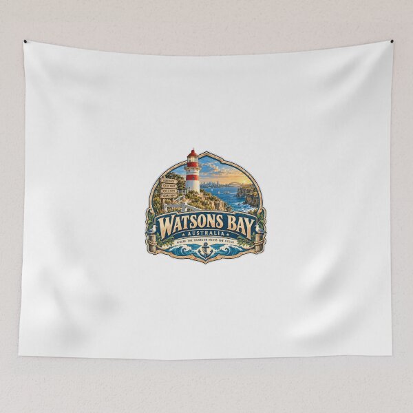 Item preview, Watsons Bay Australia Where The Harbour Meets The Ocean Sydney Lighthouse Travel Souvenir designed and sold by Simsimah26Parks.