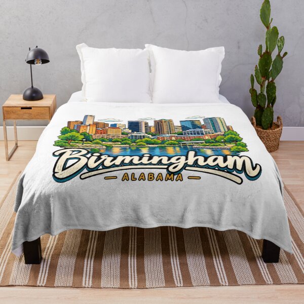 Item preview, Hand Drawn Birmingham Alabama Travel Souvenir Landmark Gift designed and sold by MichaeIRellov.