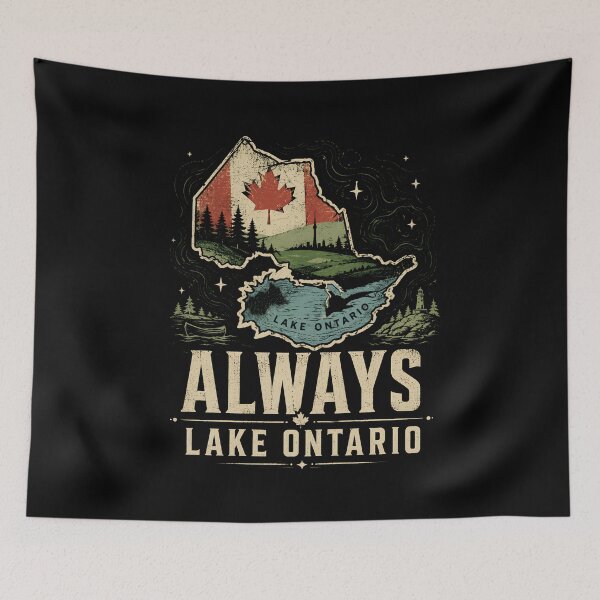 Item preview, Always Lake Ontario Canada Great Lakes Outdoor Adventure Camping Fishing Gift designed and sold by THREE LITTLE BEANS.