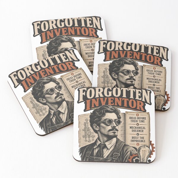 Item preview, The Forgotten Inventor – Vintage Inventor Retro Industrial Design designed and sold by Print-Mingle01.