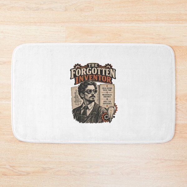 Item preview, The Forgotten Inventor – Vintage Inventor Retro Industrial Design designed and sold by Print-Mingle01.