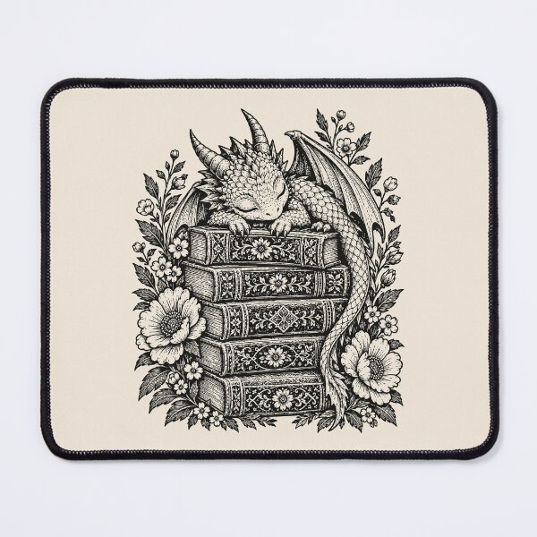Item preview, Baby Dragon & Books Floral Fantasy Bookish Booktok designed and sold by Y-Vibes.