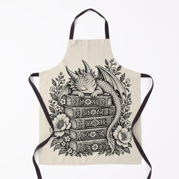 Item preview, Baby Dragon & Books Floral Fantasy Bookish Booktok  designed and sold by Y-Vibes.