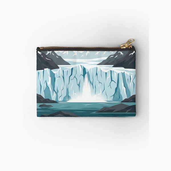 Item preview, Hubbard Glacier Alaska Travel Badge Sticker - Vintage Tidewater Glacier designed and sold by DetourDgn.