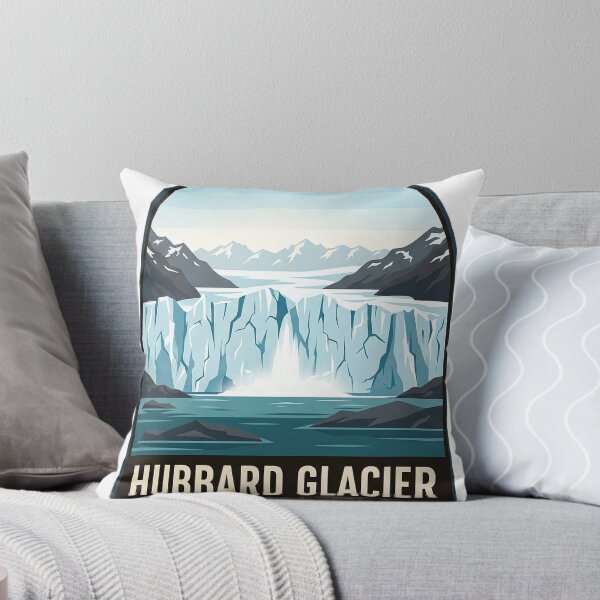 Item preview, Hubbard Glacier Alaska Travel Badge Sticker - Vintage Tidewater Glacier designed and sold by DetourDgn.