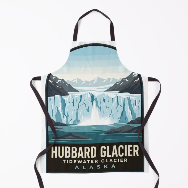Item preview, Hubbard Glacier Alaska Travel Badge Sticker - Vintage Tidewater Glacier designed and sold by DetourDgn.