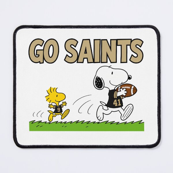 Item preview, Snoopy & Woodstock New Orleans Saints Football Retro F445 designed and sold by GLUVY-THEME.