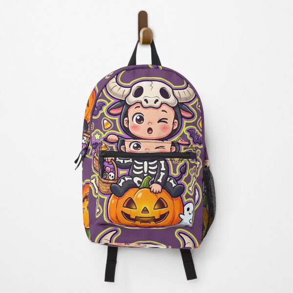 Item preview, Copy of Cute Spooky Little Skeleton Baby with Jack-o'-Lantern Halloween Costume designed and sold by BrainConstip.