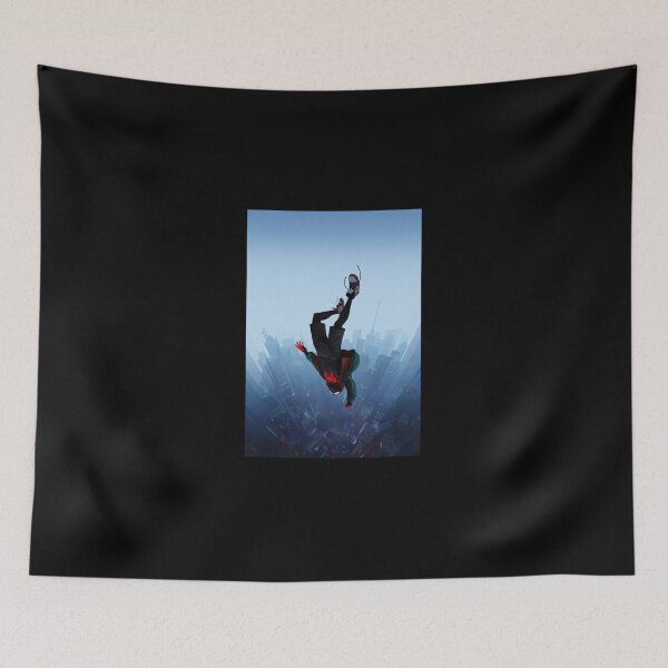 Item preview, Cinematic Superhero Skyline Falling Silhouette Art designed and sold by bubergeleos.