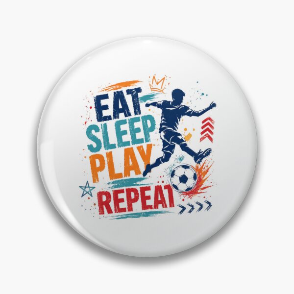 Item preview, Eat Sleep Play Repeat Soccer Player Sport Fan designed and sold by JonesFlora2025.