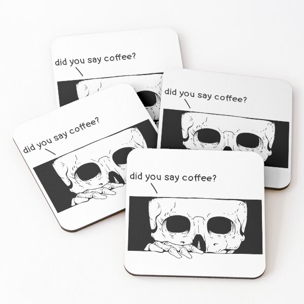 Item preview, Did You Say Coffee? – Spooky Skull Coffee Design designed and sold by aleajsstuff.