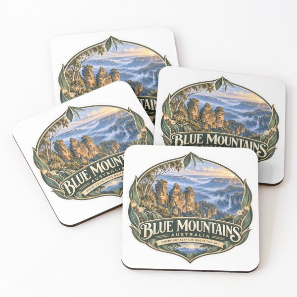 Item preview, Blue Mountains Australia Where Eucalyptus Meets The Sky Australian Travel Landscape designed and sold by Simsimah26Parks.