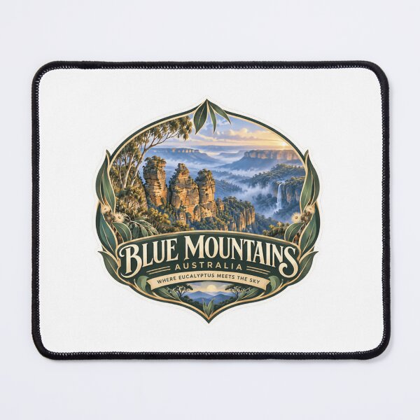Item preview, Blue Mountains Australia Where Eucalyptus Meets The Sky Australian Travel Landscape designed and sold by Simsimah26Parks.