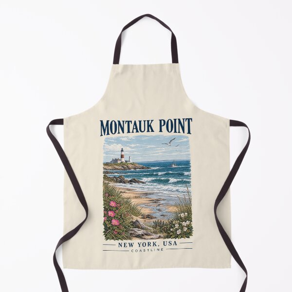 Item preview, Montauk Point, New York, USA [Vintage Illustration] designed and sold by elektronen.