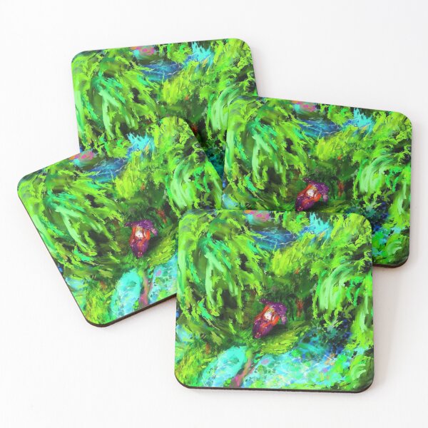 Item preview, Bruja del bosque Impresionista Verde designed and sold by kathelepore.