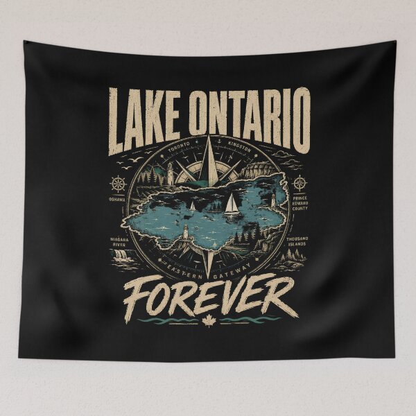 Item preview, Always Lake Ontario Canada Great Lakes Outdoor Adventure Camping Fishing Gift designed and sold by THREE LITTLE BEANS.