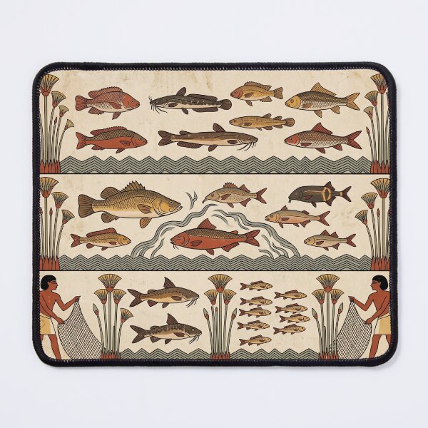 Item preview, The Nile Audit: Ancient Egyptian Fish Taxonomy Art Print designed and sold by FreiherrPK.