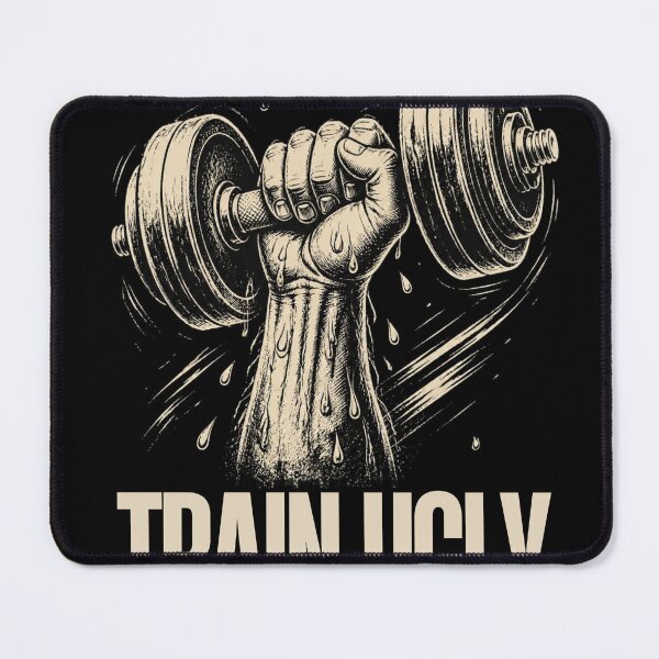 Item preview, Train Ugly Shirt | No-Frills Gym Motivation Tee designed and sold by guchieworldcollection.
