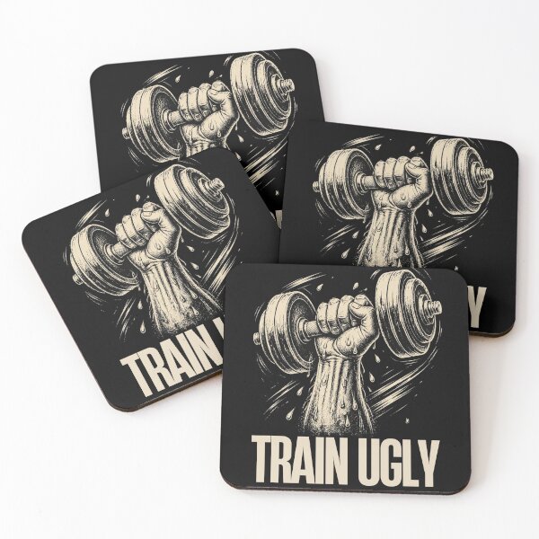 Item preview, Train Ugly Shirt | No-Frills Gym Motivation Tee designed and sold by guchieworldcollection.