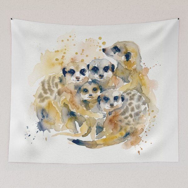 Item preview, Meerkat Group, Huddled Family designed and sold by caracatita75.