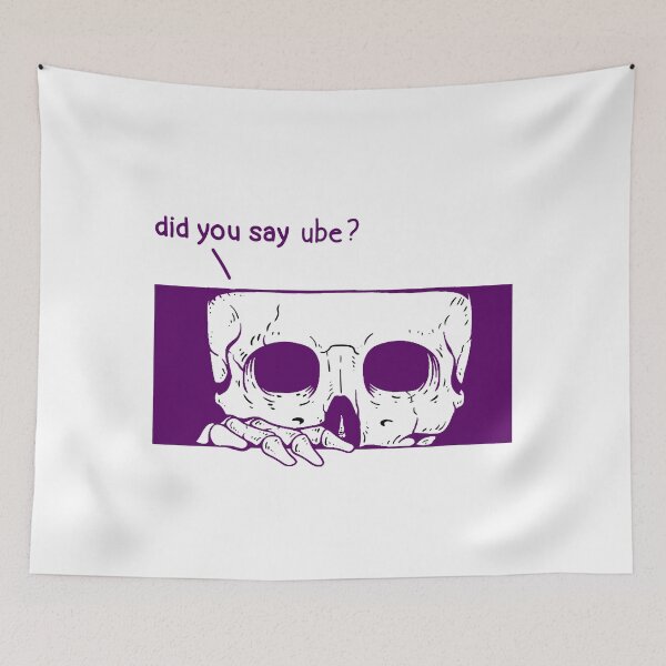 Item preview, Did You Say Ube? – Spooky Skull Ube Design designed and sold by aleajsstuff.