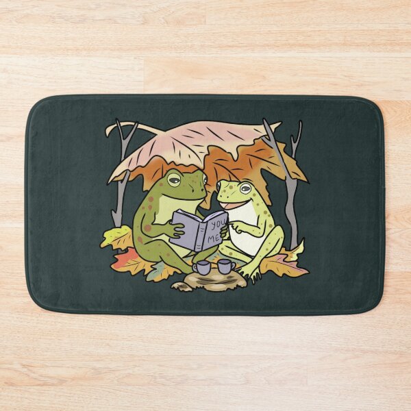 Item preview, Frog Couple Reading Book Aesthetic Cottagecore Autumn designed and sold by LeshanArt.