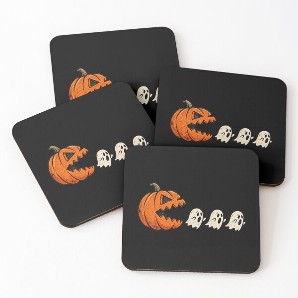 Item preview, Halloween Pumpkin Chasing Scared Ghosts Vintage Design designed and sold by AmiGraph.