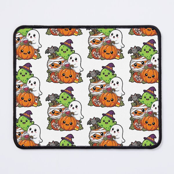 Item preview, Cute Kawaii Halloween Spooky Squad - Ghost Pumpkin Bat & Frankenstein designed and sold by BrainConstip.
