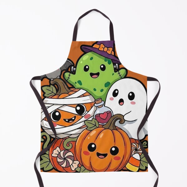 Item preview, Cute Kawaii Halloween Spooky Squad - Ghost Pumpkin Bat & Frankenstein designed and sold by BrainConstip.