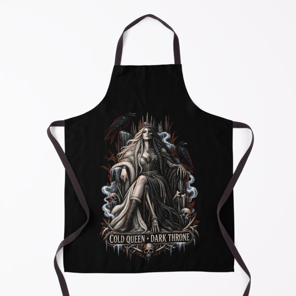 Item preview, Cold Queen Dark Throne – Norse Death Goddess Raven Gothic Viking Queen designed and sold by R3XFORGE.
