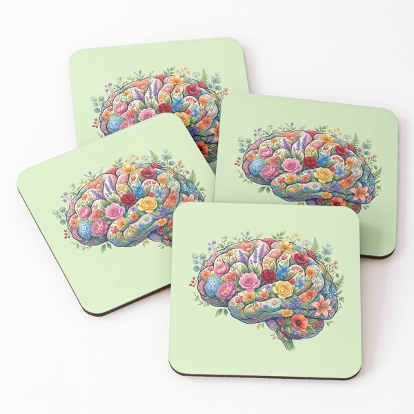 Item preview, Blooming Mind Botanical Floral Brain Art designed and sold by Numair  Baig.