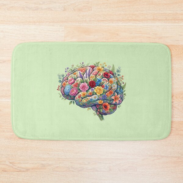 Item preview, Blooming Mind Botanical Floral Brain Art designed and sold by Numair  Baig.