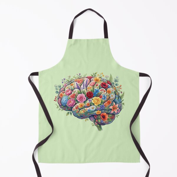 Item preview, Blooming Mind Botanical Floral Brain Art designed and sold by Numair  Baig.