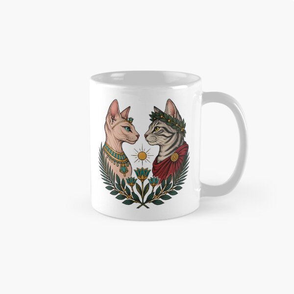 Item preview, Egyptian Queen Roman General Cats Art designed and sold by Old's Cool Cat Studio.