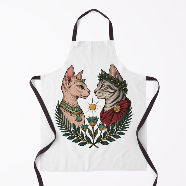 Item preview, Egyptian Queen Roman General Cats Art designed and sold by Old's Cool Cat Studio.